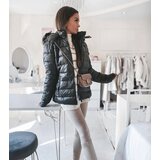 Gemre Dark green jacket with a fur hood Poisson | Shoptok.si