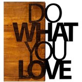 Wallity zidna dekoracija Do What You Love, 54x58 cm, Crna | ePonuda.com