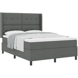 vidaXL Box Spring Krevet s Madracem Tamno Siva 140x190 cm Tkanina | shoptok.hr