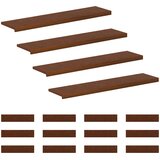  Stepenica 16 kom. 110 x 30 x 2 cm Tamno smeđa | shoptok.hr