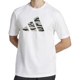 Adidas Funkcionalna majica 'Codes' siva / pastelno zelena / bela | Shoptok.si