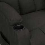  Naslonjač od tkanine crni | shoptok.hr