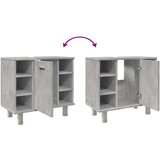 vidaXL Kopalniška omarica betonsko siva 60x32x53,5 cm iverna plošča | Shoptok.si
