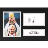  Rudi voller signed A4 photo display germany world cup autograph memorabilia coa | Shoptok.si