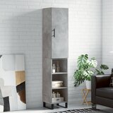 vidaXL Visoka omara betonsko siva 34,5x34x180 cm inženirski les | Shoptok.si