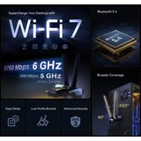 Tp-link TBE552E Wi-Fi 7 BE9300 Bluetooth 5.4 PCIe mrežna kartica | Shoptok.si