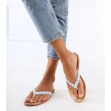 Gemre White flip-flops decorated with stones Liwiros | ePonuda.com