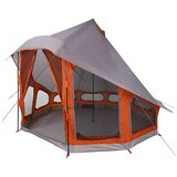 Tipi šator s krovom Siva i narančasta 404 x 370 x 270 cm taft | shoptok.hr