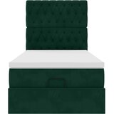  Okvir kreveta s madracima tamnozeleni 90x200cm baršunasti | shoptok.hr