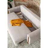 ELTAP Bež sklopiva/s prostorom za odlaganje sofa od samta 244 cm Arcadova – | shoptok.hr