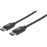 Manhattan USB 2.0 kabel tipa C moški do moškega tipa C moški 480 Mbit / s 0\,5 m črne barve USB kabel USB 2.0 USB-C® vtič 0.50 m črna, (20401209) | Shoptok.si