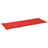  Jastuk za vrtnu klupu crveni 150 x 50 x 3 cm od tkanine Oxford | shoptok.hr