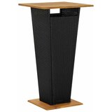  Stol i stolice - 5-dijelni vrtni barski set crni - Crna 4 | shoptok.hr