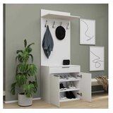 Hanah home Ormarić za cipele s prozorom Prt-521-Bb-1, 73x36x187 cm, Bijela | Eponuda.ba