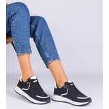 Gemre Black women's sneakers with a gold insert Ezela | Shoptok.si