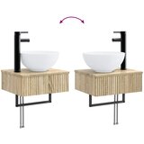  Zidni sudoper Hrast sonoma 40 x 35 x 39 cm Konstruirano drvo | shoptok.hr