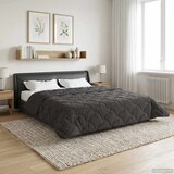  Zimska pokrivača Antracit 220 x 260 cm Mikrofibra i teddy flis | shoptok.hr