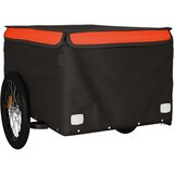  Teretna prikolica za bicikl crno-narančasta 45 kg željezna | shoptok.hr