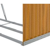  Držač za cjepanice svjetlosmeđi 120x45x140 cm pocinčani čelik | shoptok.hr