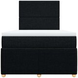  Krevet box spring s madracem crni 120 x 190 cm od tkanine | shoptok.hr