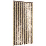 Furnova Zavesa proti mrčesu temno rjava in bež 90x220 cm šenilja, (21917700) | Shoptok.si