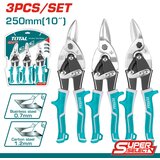 Total 3-dijelni set škara za lim 250mm (THT520106K) | shoptok.hr