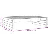  Vrtni tabure 120 x 80 cm od impregnirane borovine Smeđa | shoptok.hr