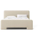 Micadoni Bež tapecirani bračni krevet s podnicom 140x200 cm Eda – | shoptok.hr