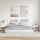  Noćni ormarić 2 kom sjajni bijeli 40x30x39 cm konstruirano drvo | shoptok.hr