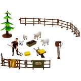 Farm set with Tractor Stable Silo Figures Animals Tools 49 pcs. | Shoptok.si