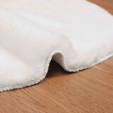  Faux Rabbit Fur Rug Olite Bijelo 80 x 120 cm Poliester | shoptok.hr