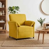  Jednosed Žuta 88 x 83 x 95 cm Baršun | shoptok.hr