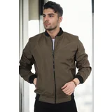Dewberry 96819 College Collar Classic Seasonal Mens Coat-Khaki