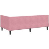 vidaXL Kutni okvir kreveta Ostalo s uzglavljem Ružičasta 90 x 190 cm | shoptok.hr