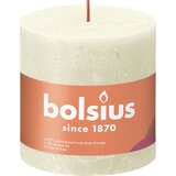  Rustikalna sveča 10/10 cm - mehka biserna | Shoptok.si