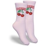 Milena Children's Youth Socks CHERRIES Powder Pink | Shoptok.si