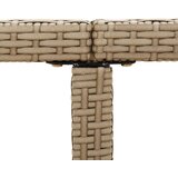  Vrtni stol bež 109 x 107 x 74 cm od poliratana i stakla | Eponuda.ba