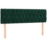  Uzglavlja tamnozelena 144x7x78/88 cm baršunasta | shoptok.hr
