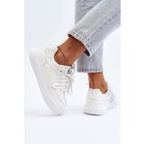 Boto Women's White Faux Leather Sneakers Avanalis | shoptok.hr
