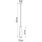 Nice Lamps Bela viseča svetilka s keramičnim senčnikom ø 8 cm Alverna – | Shoptok.si