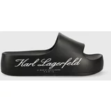 Karl Lagerfeld Natikače KOBO II za žene, boja: crna, s platformom, KL86000