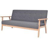 2-dijelna garnitura od tkanine tamnosiva | shoptok.hr