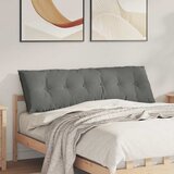  Jastuk za leđa Tamno siva 160 x 50 cm Mikrofiber tkanina Cijene