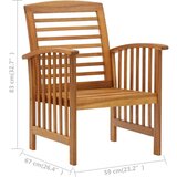  Sedežna garnitura 5-delna trden akacijev les | Shoptok.si