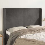  Uzglavlje s ušima tamnosivo 147x16x118/128 cm baršunasto Cijene