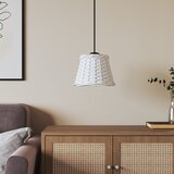 vidaXL Senčilo za stropno svetilko belo Ø15x12 cm pleteno Cene