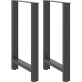 vidaXL Noge za barski stol antracit boje 2 kom 60 x (90-91) cm čelik - Antracit 60 x (90-91) cm | shoptok.hr