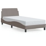 Furnova Posteljni okvir z vzglavjem brez vzmetnice taupe 90x190cm blago, (21939138) | Shoptok.si