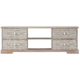 TV ormarić 120 x 30 x 40 cm od masivnog bagremovog drva | shoptok.hr