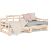  Dnevni ležaj na izvlačenje od masivne borovine 2 x (80x200) cm | shoptok.hr